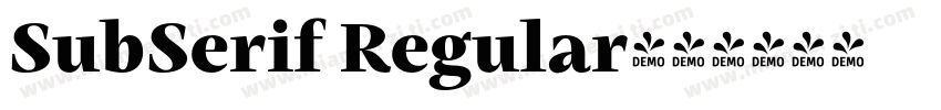 SubSerif Regular字体转换